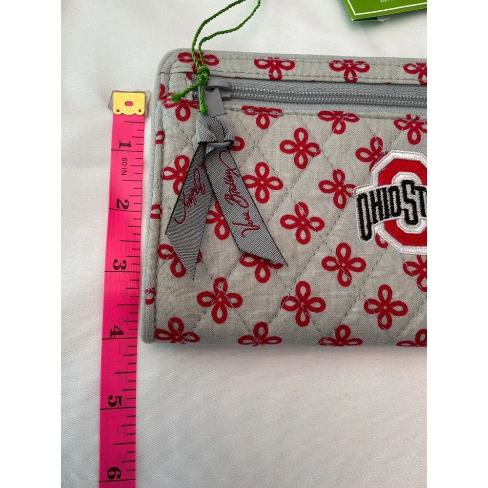 Vera Bradley Wristlet Wallet Womens OS Gray New Ohio State Buckeyes Collegiate